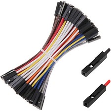 120 PCS Breadboard Jumper Wires 10cm Female to Female 22AWG 10 Colors
