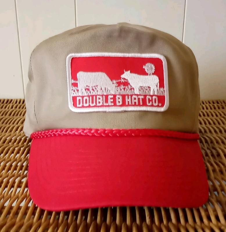 New Double B Hat Co. Cattle Snap Back Trucker Farmer Rancher Cap