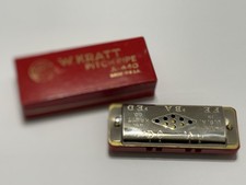 W. Kraft Co Chromatic Pitch Pipe A-440 With Original Red Box Made In USA Vintage
