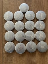 4x Genuine Land Rover Silver Wheel Centre Caps - LDB001