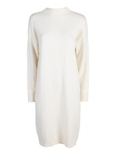 Solada Abito donna in maglia accollato - panna