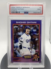 2024 Topps X Chris Berman Boomer's Baseball Shohei Ohtani 2 Purple 23/25 PSA-9