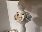2 Vintage 1950s? Capodimonte Style Porcelain Table Lamps Floral Italy  22-7/8” — photo 6