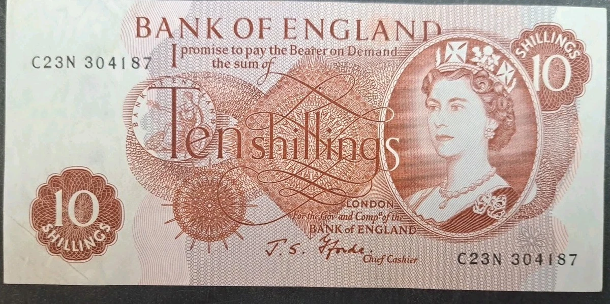 【希少】イギリス紙幣10 Shillings 1925年旧紙幣 10 Shilling Note In Uk Paper Money for sale | eBay