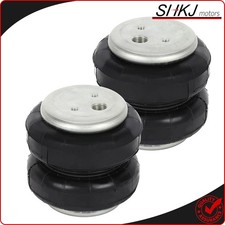 Pair Air Spring Suspension Spring Bags For 2500lb 12npt Single Port Heavy Duty