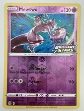 Mewtwo 056/172 Brilliant Stars Stamped Promo Reverse Holo Pokémon TCG LP
