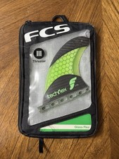 Aletas de tabla de surf FUTURES CTG Techflex Thruster Fluro verde