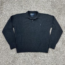 Vintage Polo Ralph Lauren Sweater Men's Large 100 Lambs Wool Pony Preppy Casual