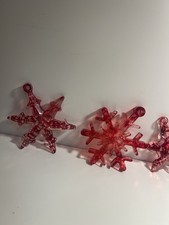 Handmade Resin Snowflakes Christmas Ornaments Set Of 5