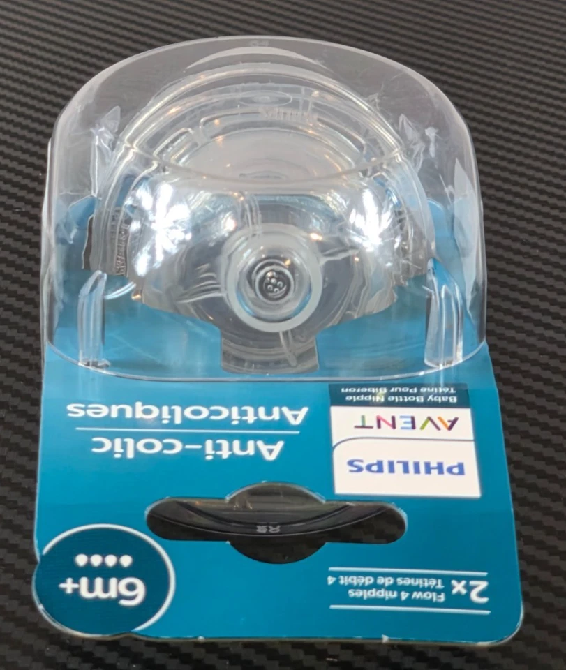 Biberón anticólicos Philips Avent 4 pezones de flujo paquete de 2, 6 meses+ Foto 4 de 4