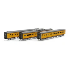 Roundhouse HO Streamline Passenger Cars UP 3 RND79131 HO Rolling Stock