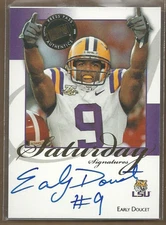 2008 Press Pass Legends Saturday Signatures #SSED Early Doucet Auto FB