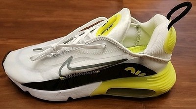 Nike Mens Size 10 Air Max 2090 White Volt Neon Green Cool Grey CZ7555-100 Shoes