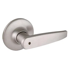 Delavan Silver Satin Nickel Brass Privacy Door Lever
