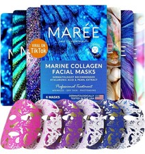 2-set MAREE Facial Masks with Marine Collagen...