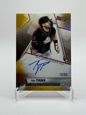 2025 Bowmans Best, Yellow Refractor, Tim Tawa, Autograph, RC, 10/50, B25-TT