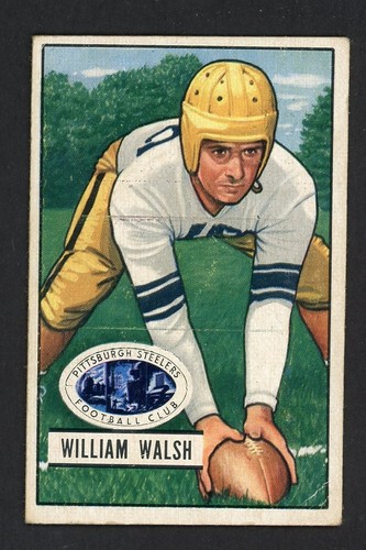 Bill Walsh #23 1951 Bowman card