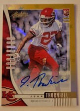 2019 Panini Absolute - Rookie Juan Thornhill #164 Gold Spectrum Signatures 3/10