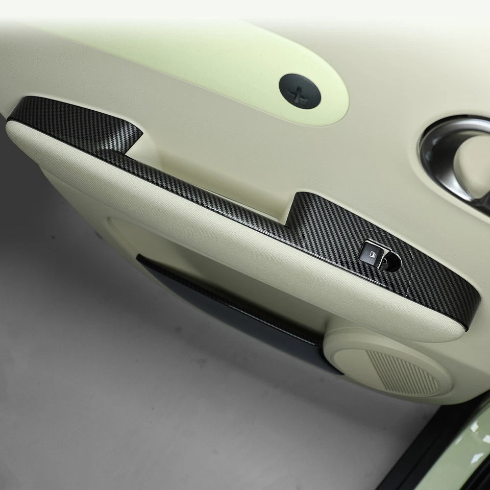 For Hyundai Inster AX1 Carbon Look Window Regulator Switch Cover Trim Frame - Image 4 of 4