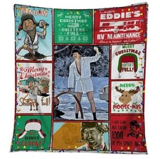 National Lampoon  s Vacation Christmas Cousin Eddie Gifts Xmas Fleece Blanket