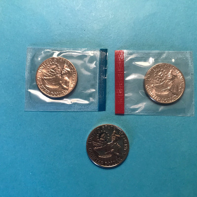 1976 P D  S Washington Bicentennial Quarters   1- Proof & 2- Unc    FREE SHIP