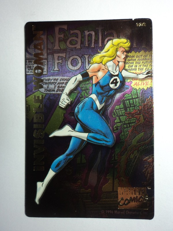 1996 MARVEL COMICS SUPER HEROES MAGNET - INVISIBLE WOMAN - ( FLAWED )