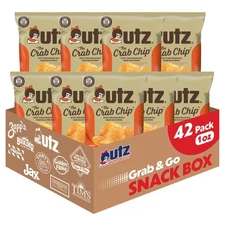 Utz Crab Chips 42 Ounce Pack Gluten Free Vending Machine Snacks On The Go