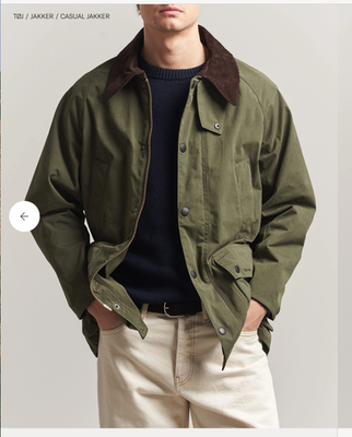 バブアー　BEDALE SL PEACHEDCOTTON　JACKET　38 SAGE ~ Barbour Peached os Bedale Casual Jacket MSRP$475 British