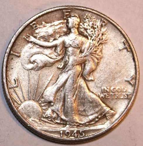 1945-D Walking Liberty Half Dollar - Extra Fine - #1044EC