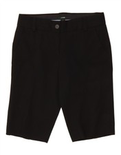 J. CREW Womens City Fit Bermuda Chino Shorts US 0 XS W30  Black Wool AI04