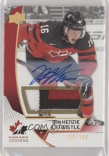 2019 Team Canada Juniors Premium Swatch 156/199 MacKenzie Entwistle #25 Auto 0cr