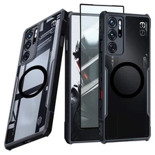 ZTE Nubia Red Magic 9 Pro/9S Pro Case, Ultra-Thin TPU Bumper, Acrylic Back, B...