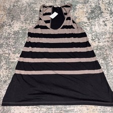 Banana Republic Women  s sheer-back striped tank top Small NEW