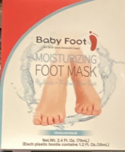Baby Foot Moisturizing Foot Mask for Feet, Unscented, 2.4 fl oz (70 mL)