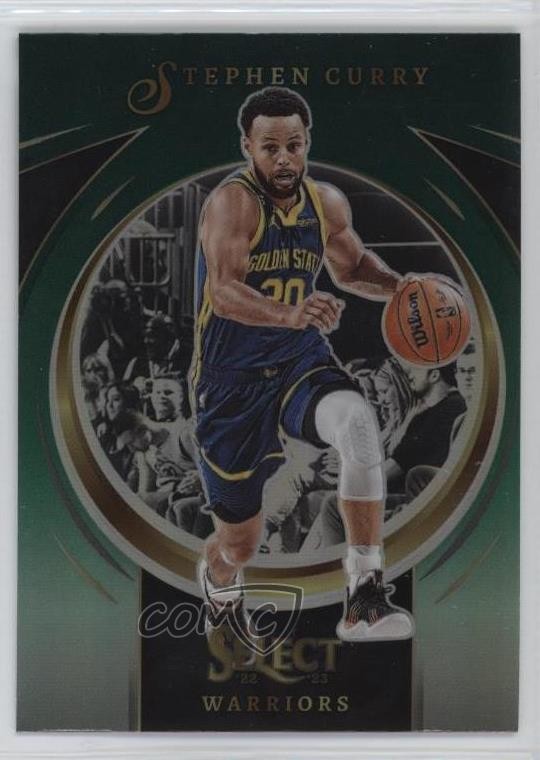 2022-23 Panini Select Select Certified Green Prizm Stephen Curry #7 0x9x