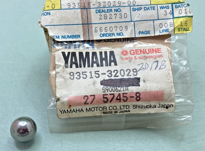 QTY 2 NEW GENUINE YAMAHA 93515-32029 BALL 15/32 93515-32029-00