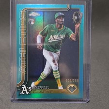 Topps 2025 Chrome Update Denzel Clarke Aqua Refractor Rookie USC15 /299