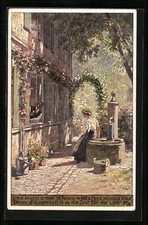 Künstler-AK Paul Hey: Volkslied Und blühn a mal d´Rosen... 