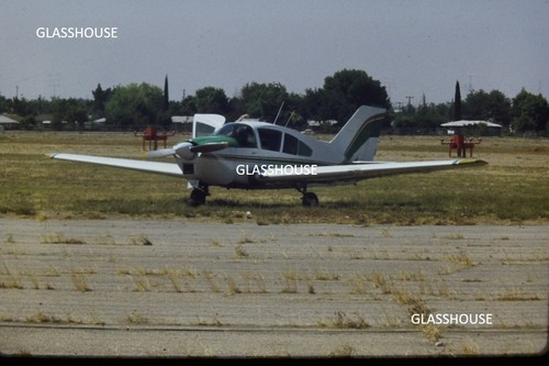 BELLANCA VIKING AIRCRAFT PARKED AT SMALL TOWN AIRFIELD, 1977 PHOTO SLIDE #2