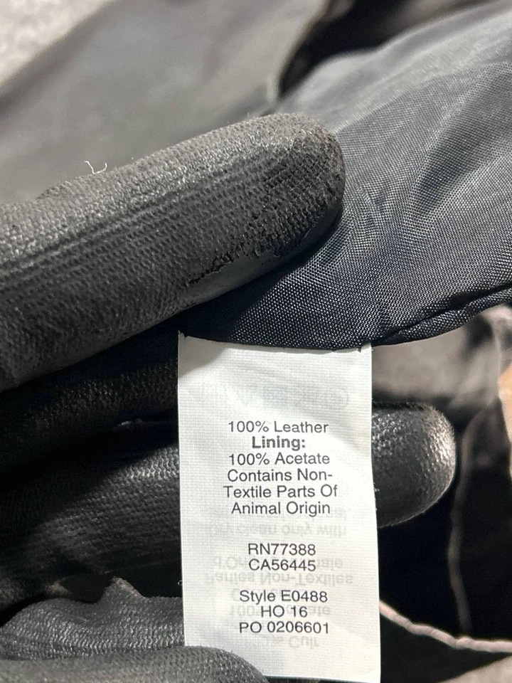 Madewell Jacket Womens Small Black Leather Full Zip - Image 4 of 4