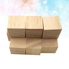 10Pcs Smooth Beige Craft Wood Pieces Ideal for DIY Art Projects and Decorations
