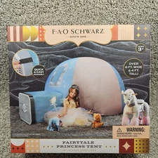 FAO Schwarz Inflatable Dome Fairytale Princess Toy Tent kids fun play Quick Easy