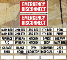 Circuit Breaker Labels Stickers for Home Office Emergency Disc. Electrical Box