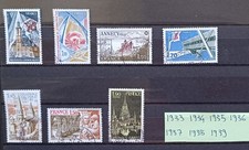 lot timbres  france oblitérés 1977 n° 1933 1934 1935 1936 1937 1938 1939