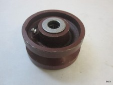 4" x 2" Heavy Duty V-Groove Ductile Steel Caster Wheel w/Grease Port