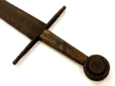 Antique Rare Knight Templar 12th Century Crusade Medieval Battle Broad Sword