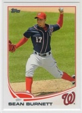 Sean Burnett 2013 Topps Baseball Base Common #254 Washington Nationals