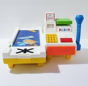 fisher price cash register with scanner