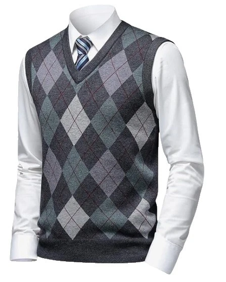 Chaleco De Hombre Lana Multicolor