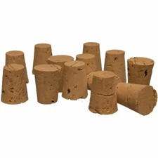 Cork Stoppers, Size 6, XXX Quality, Karter Scientific 21A4 (Pack 25)